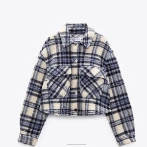 NWT Zara Cropped Paid Jacket